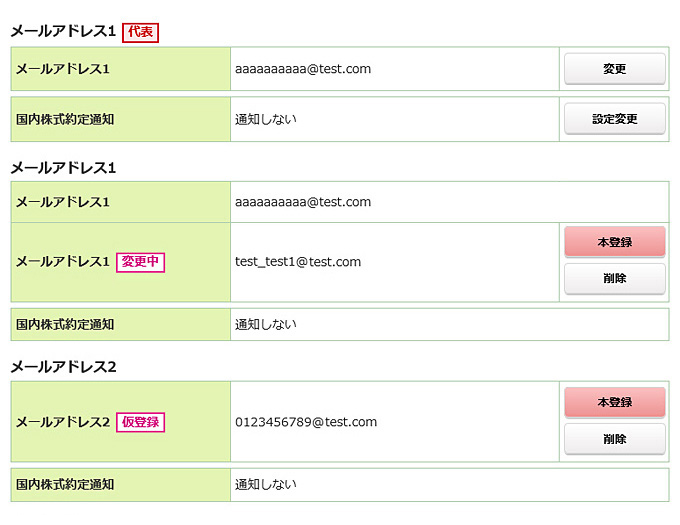 Eメール通知サービスの画像です。